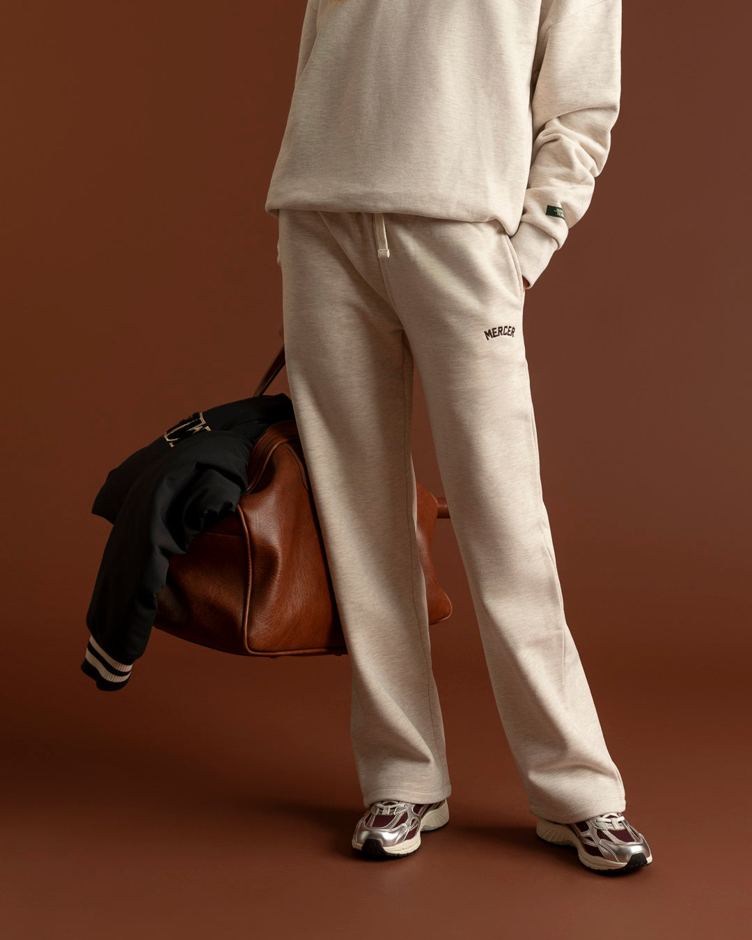 The Mercer Sweat Pants W | Light Sand