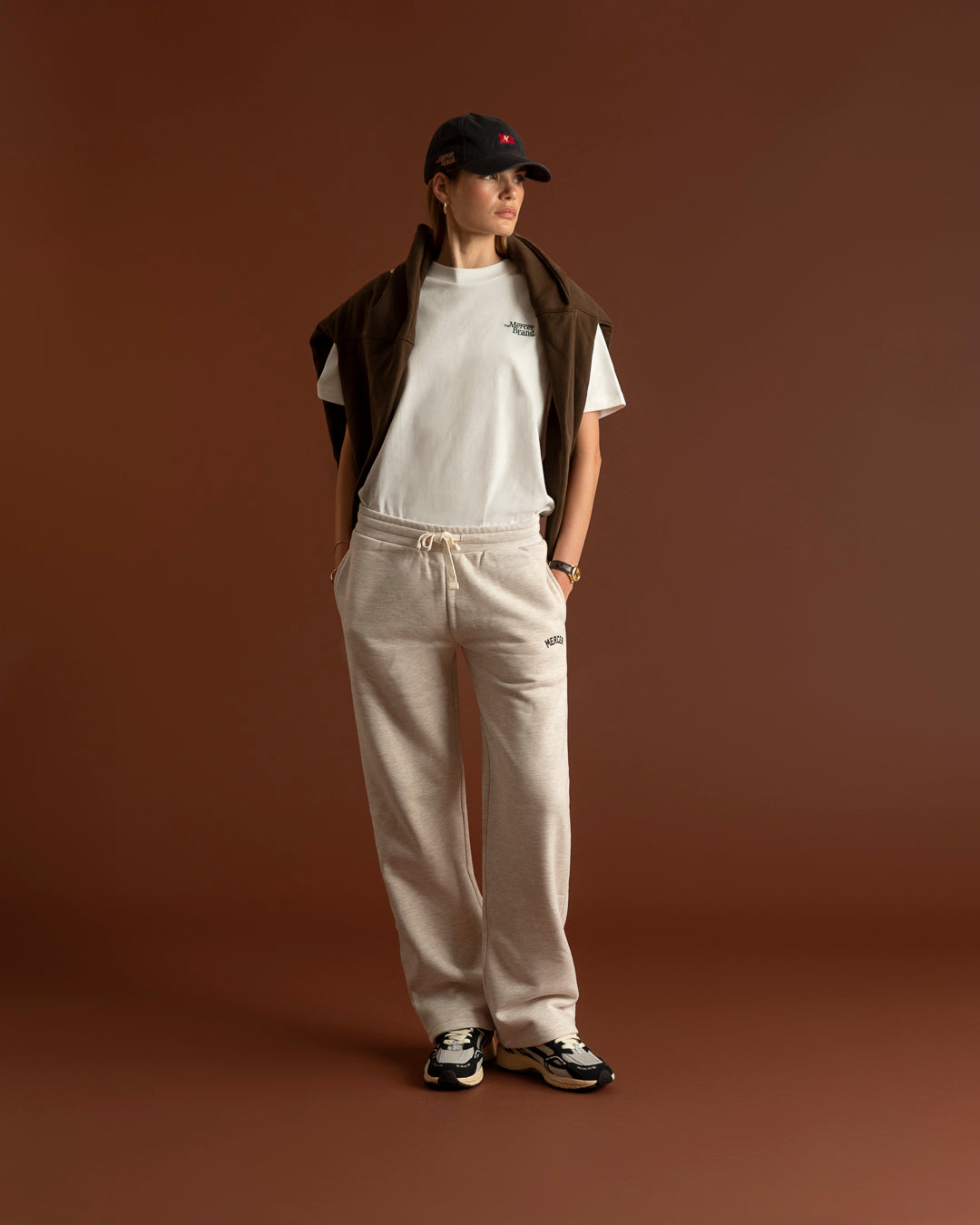 The Mercer Sweat Pants W | Light Sand