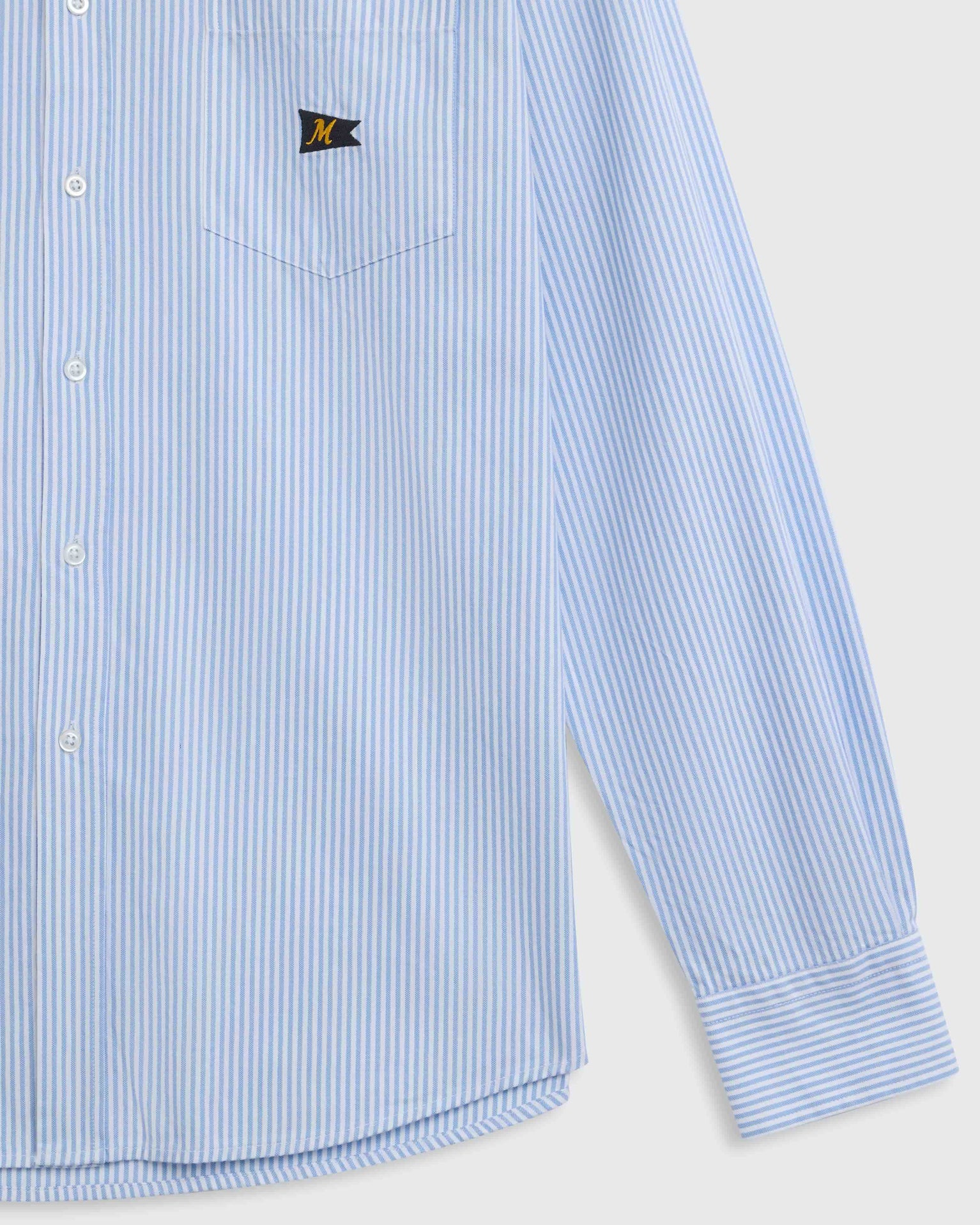 The Mercer Oxford | White/Blue