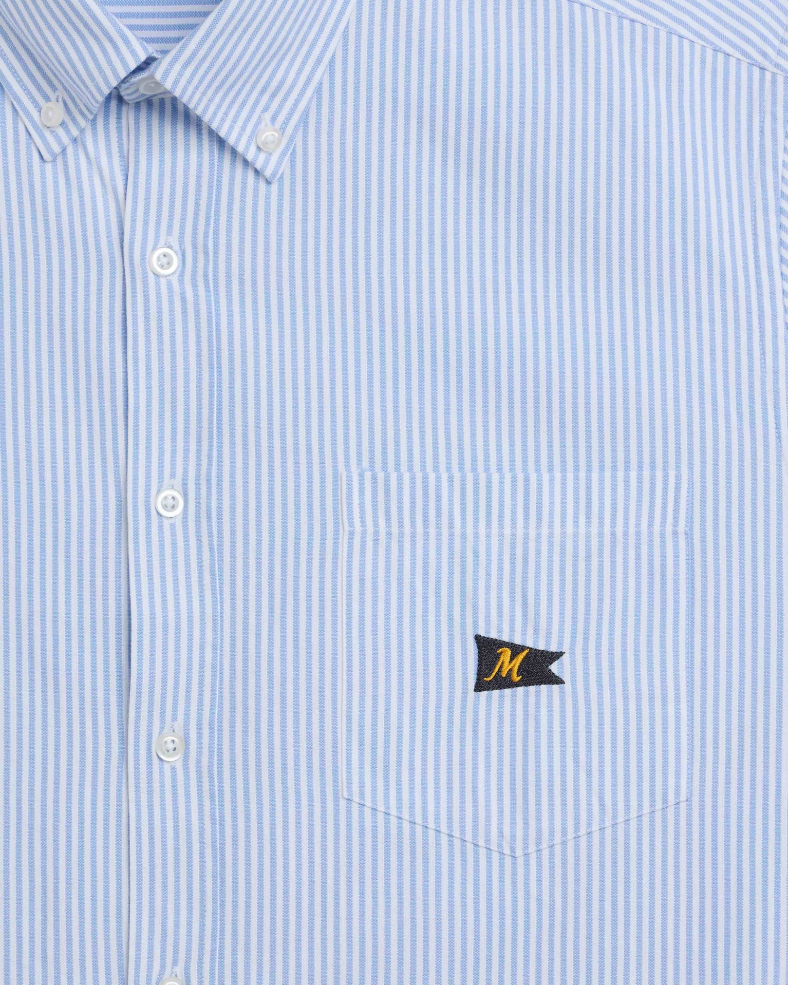 The Mercer Oxford | White/Blue