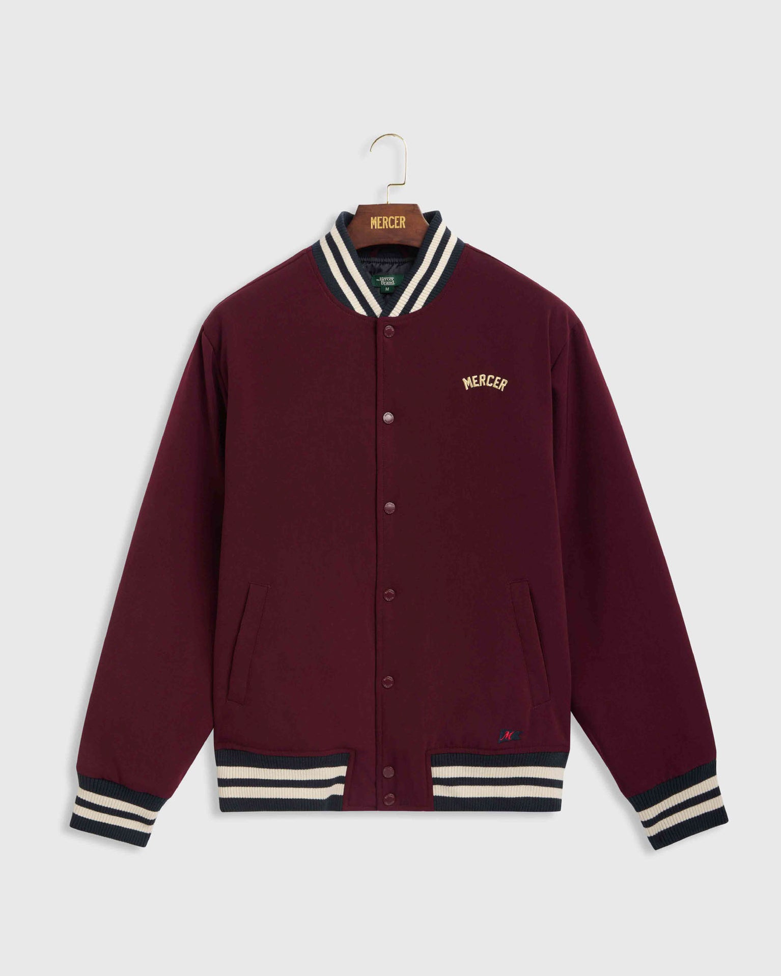 The Mercer Varsity Jacket | Bordeaux
