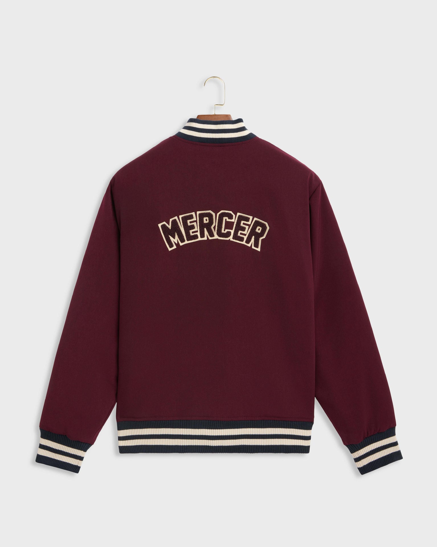 The Mercer Varsity Jacket | Bordeaux