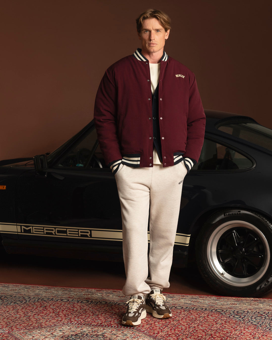The Mercer Varsity Jacket | Bordeaux