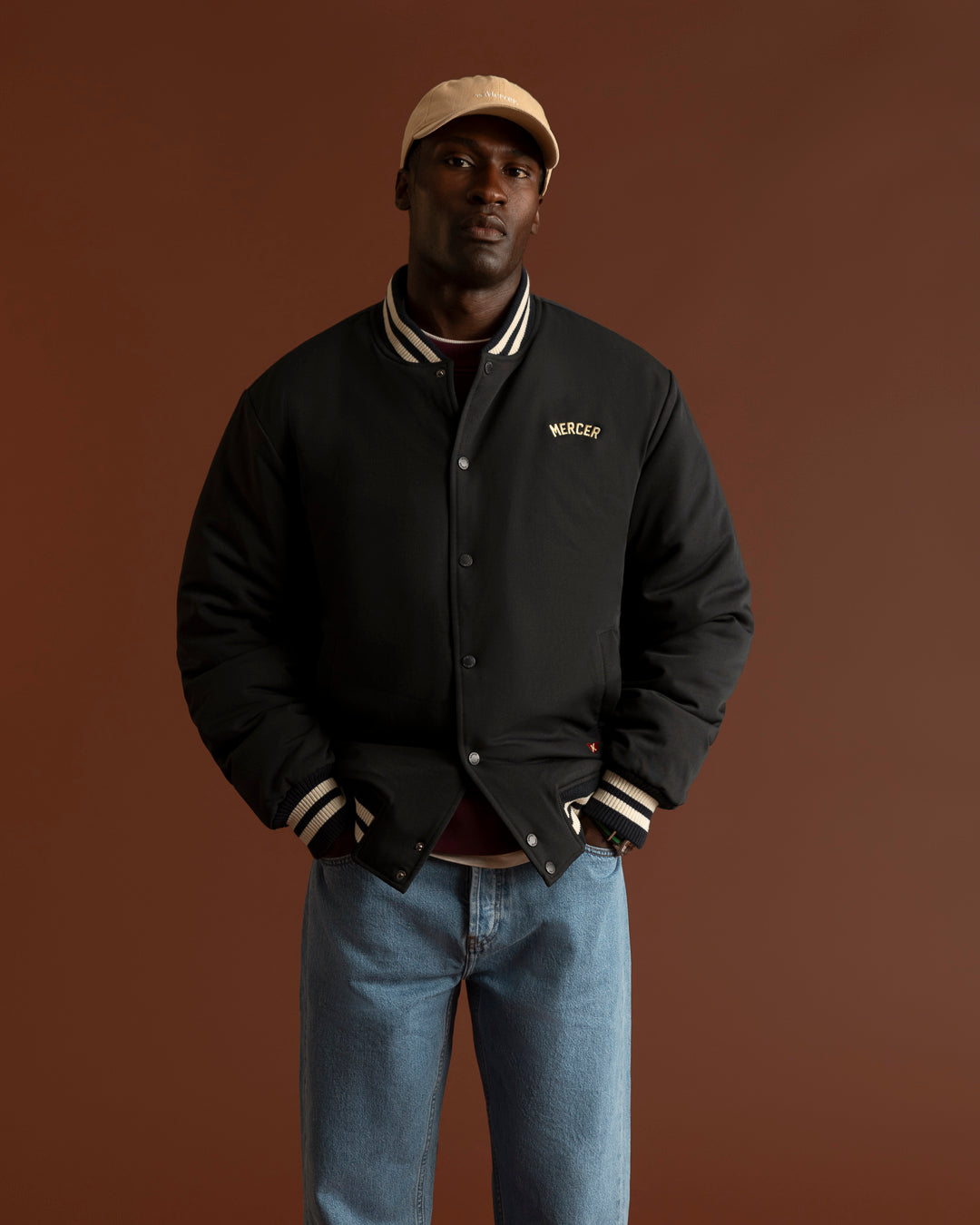 The Mercer Varsity Jacket | Blue