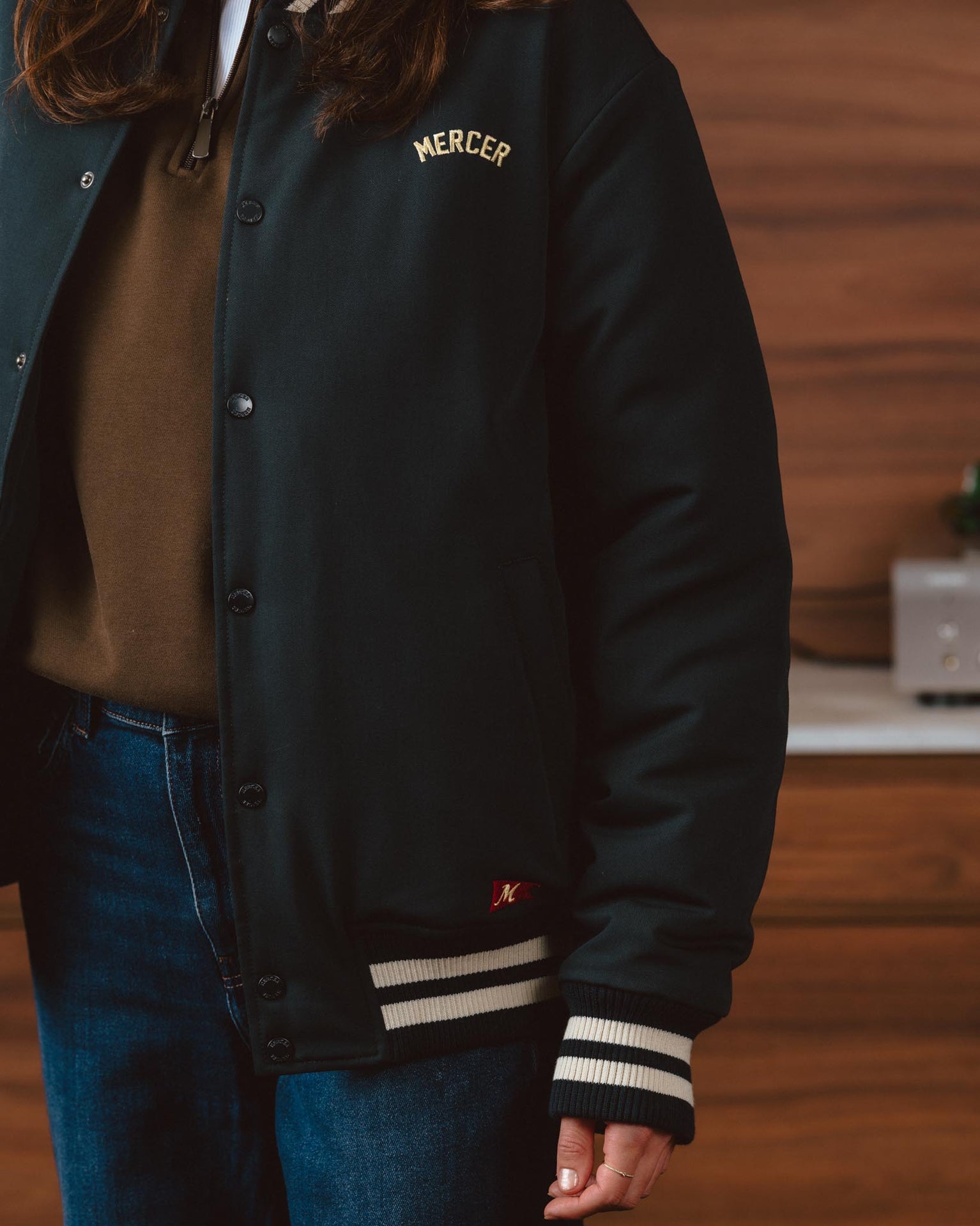 The Mercer Varsity Jacket | Blue