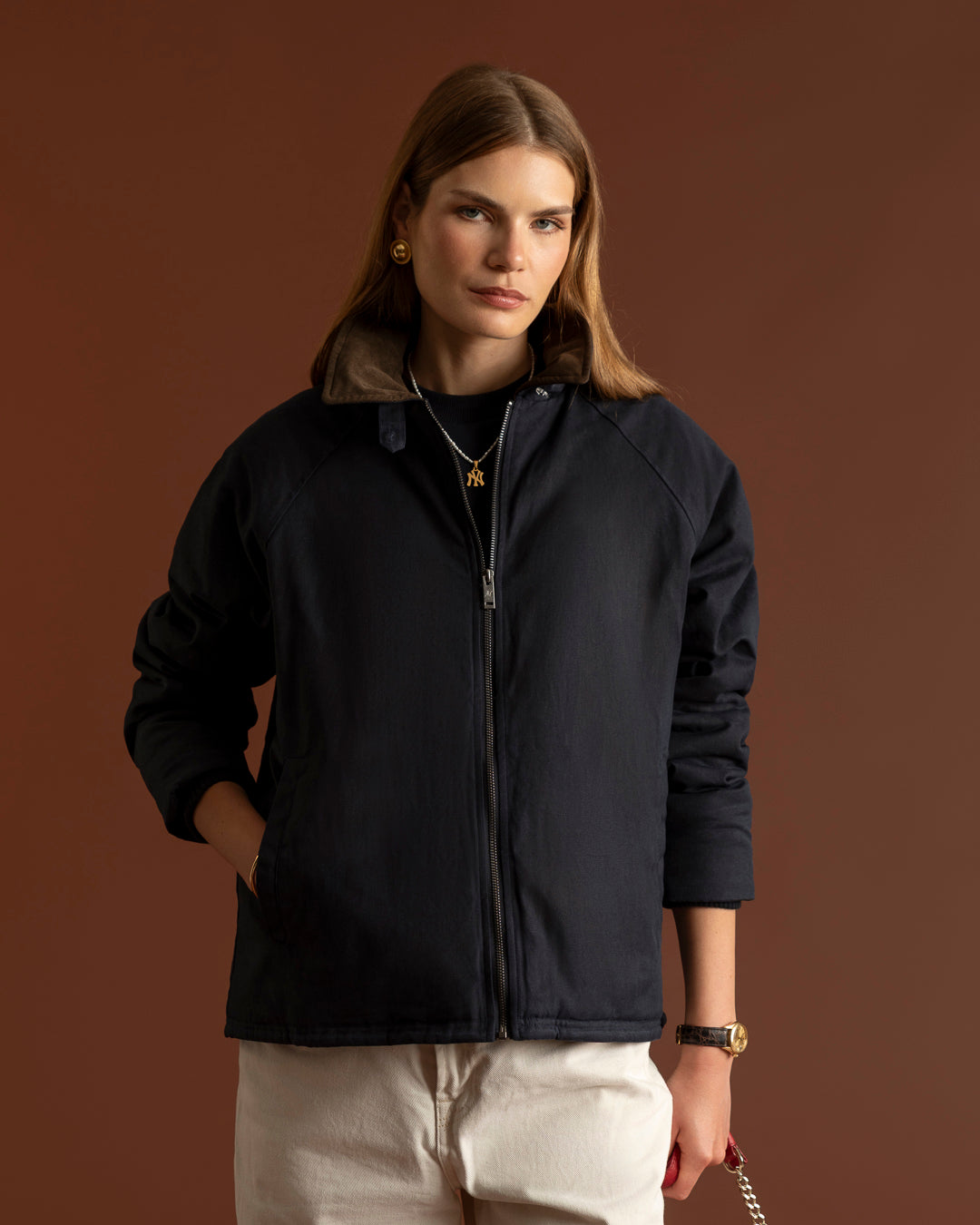 The Mercer Blouson Jacket | Blue