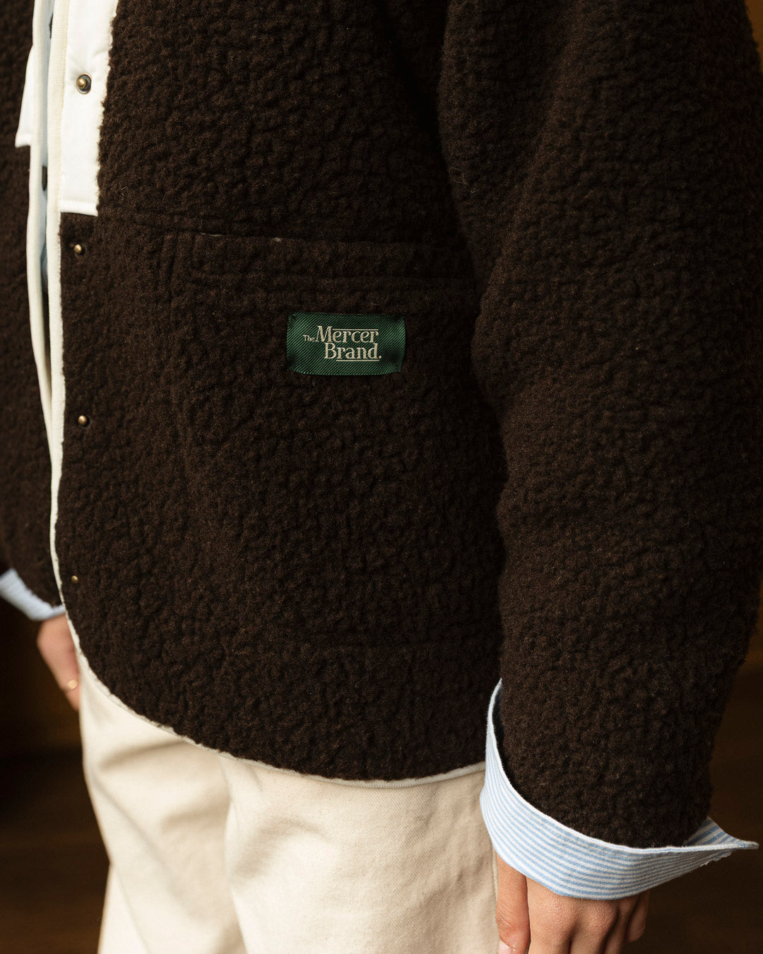 The Mercer Wool Vest W | Brown