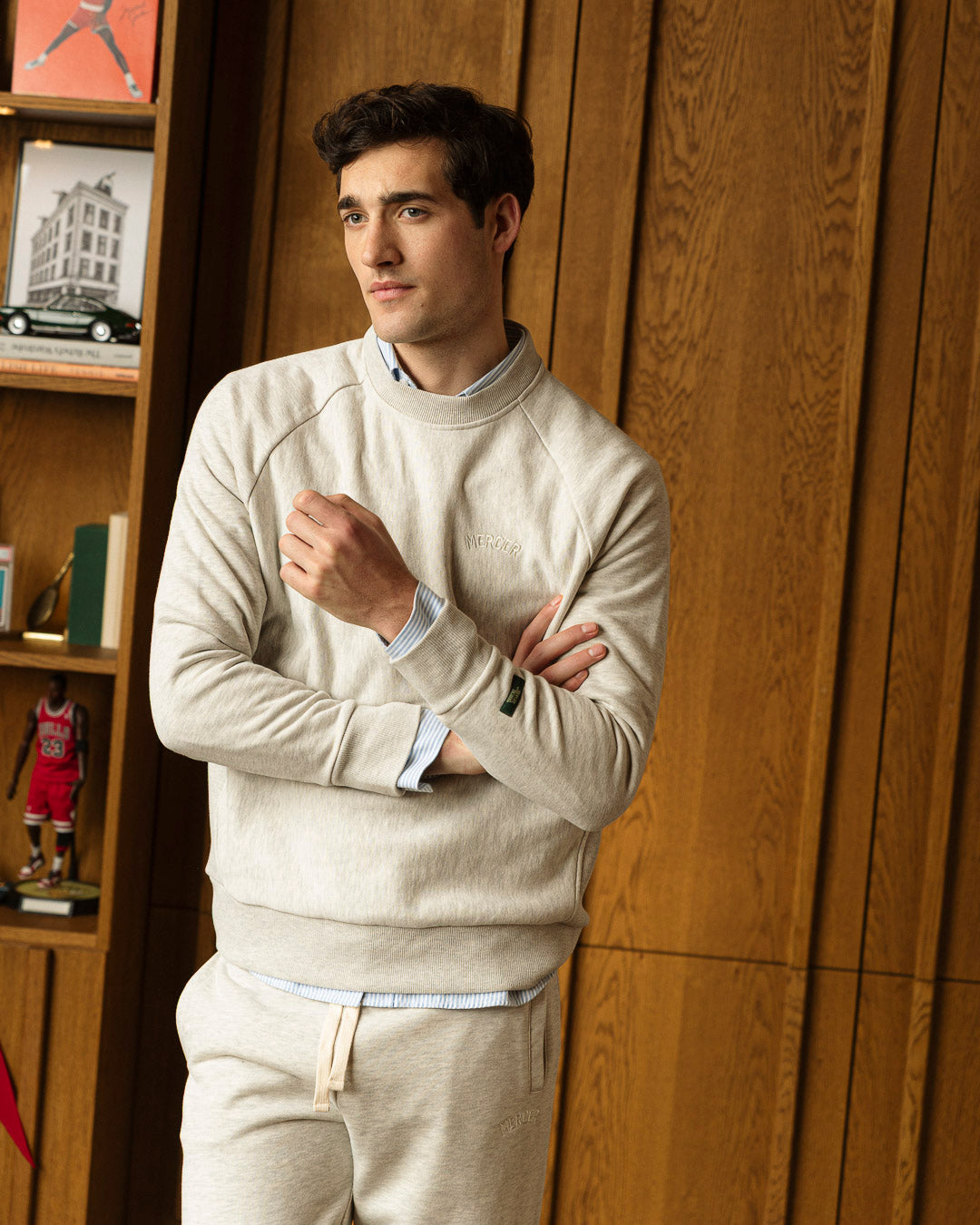 The Mercer Raglan Sweater | Grey