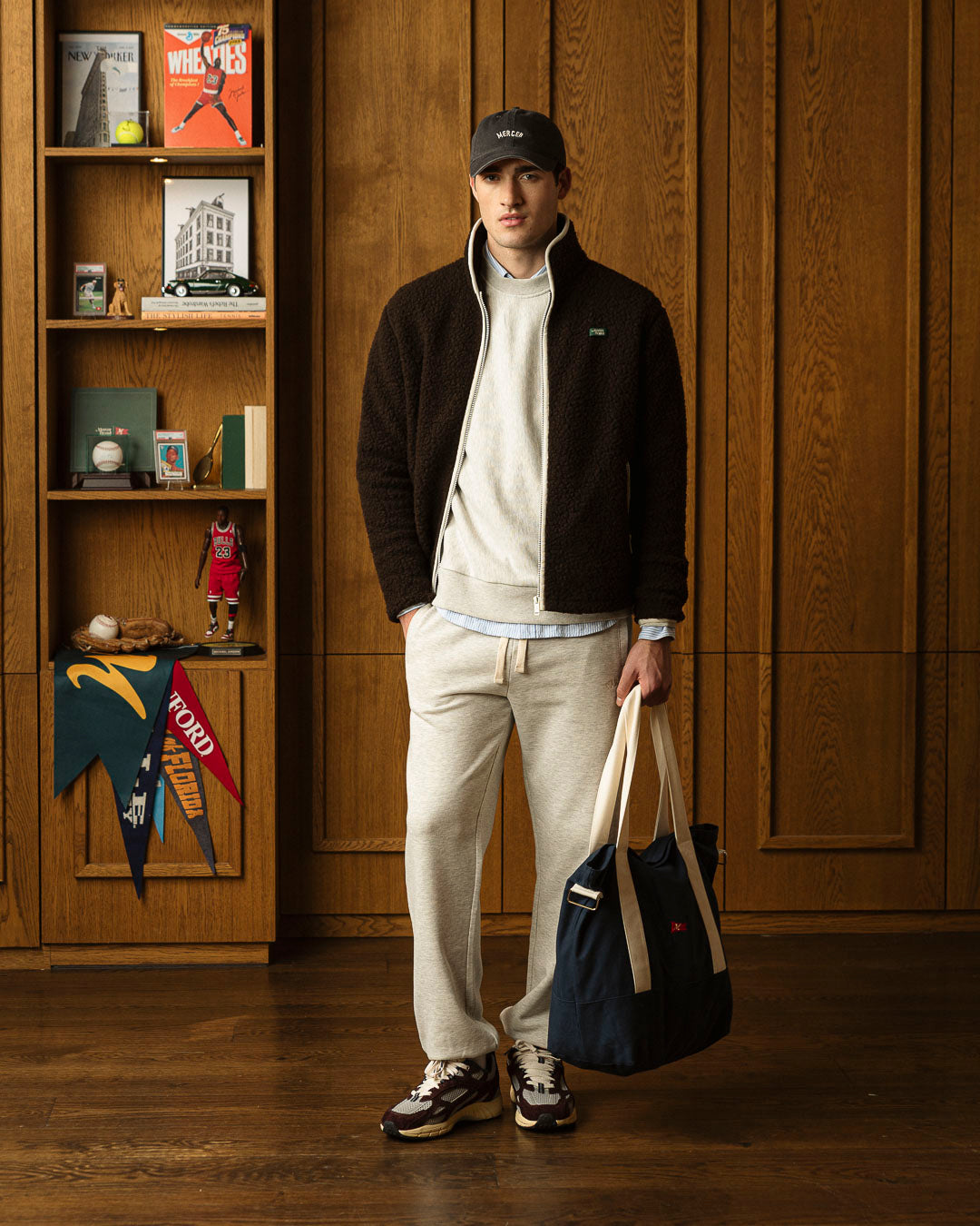 The Mercer Raglan Sweater | Grey