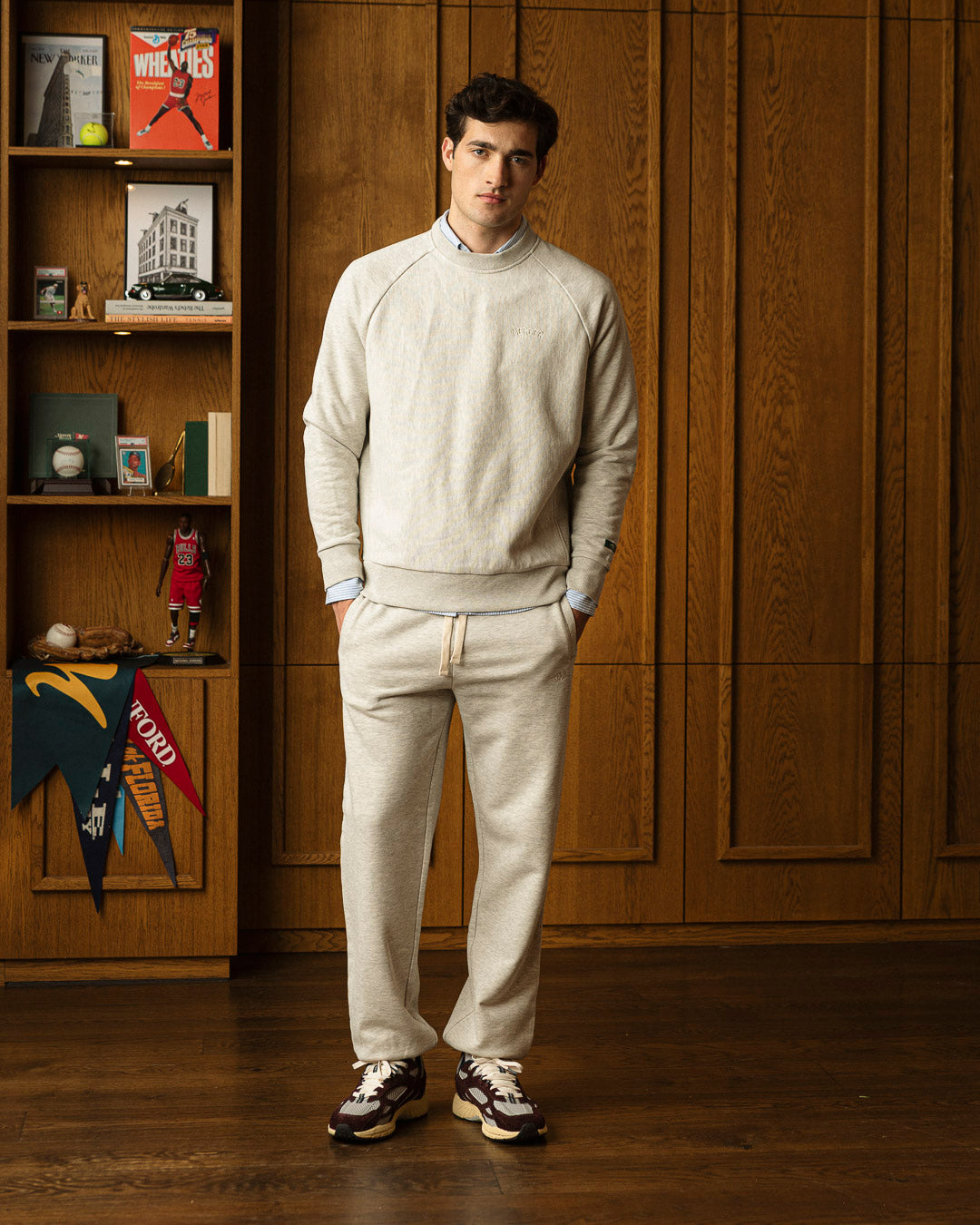 The Mercer Raglan Sweater | Grey