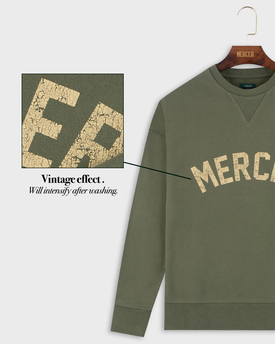 The Mercer College Crewneck | Green