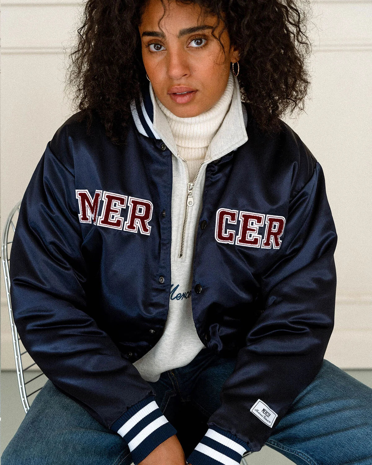 Mercer Varsity Jacket Satin