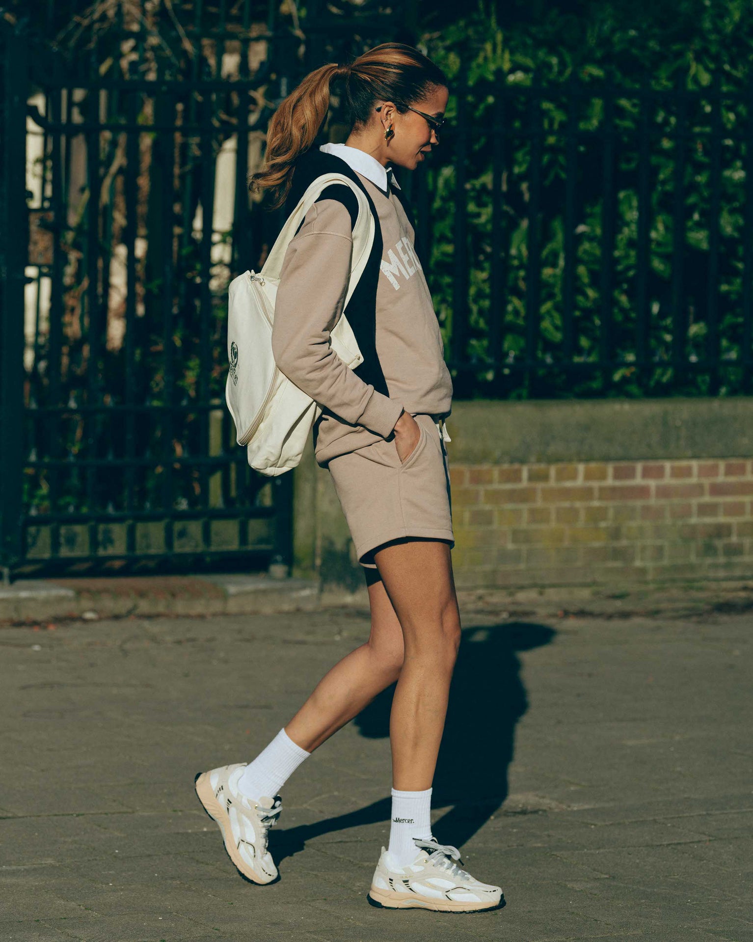 Mercer Logo Sweat | Cognac