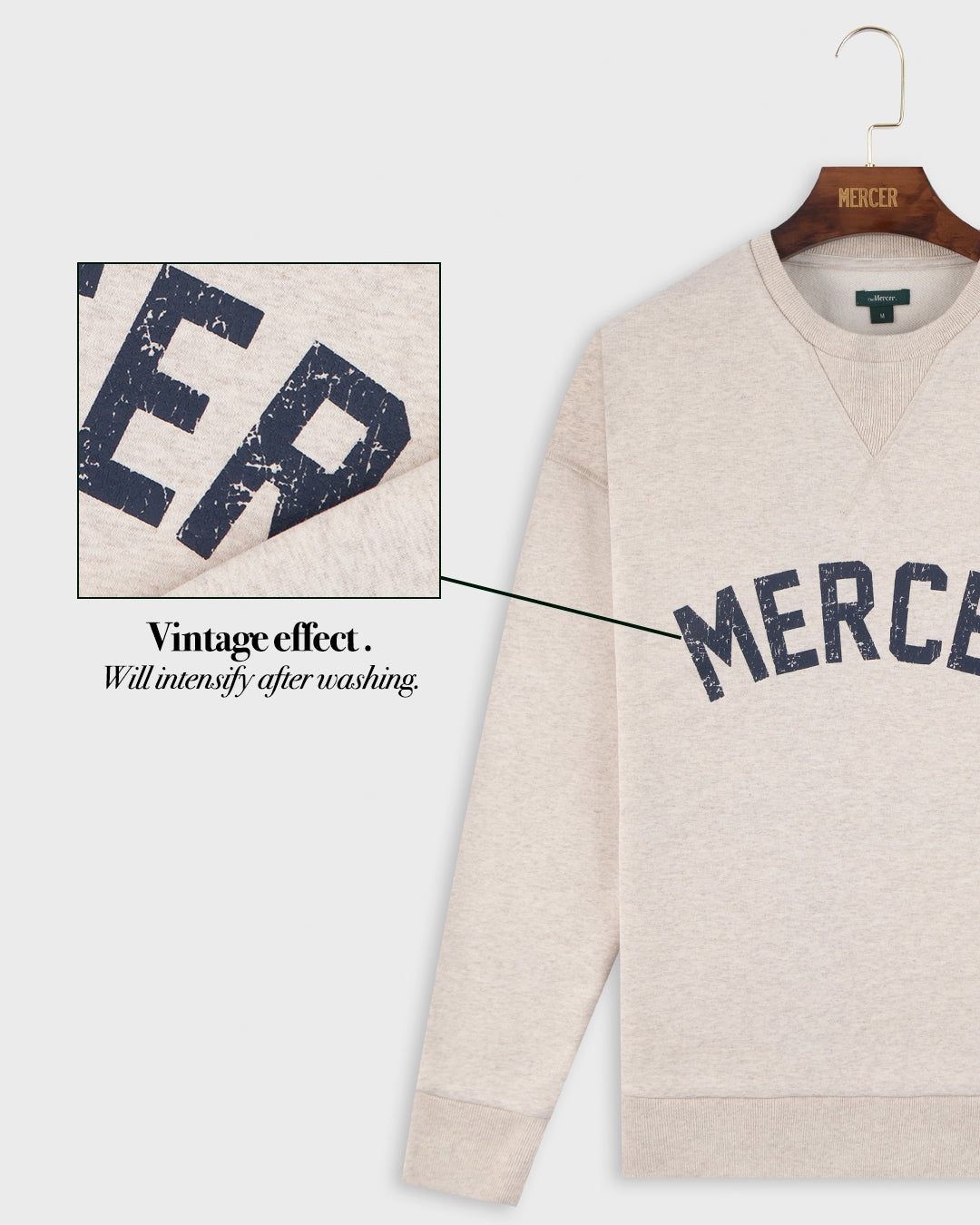 The Mercer College Crewneck | Off White